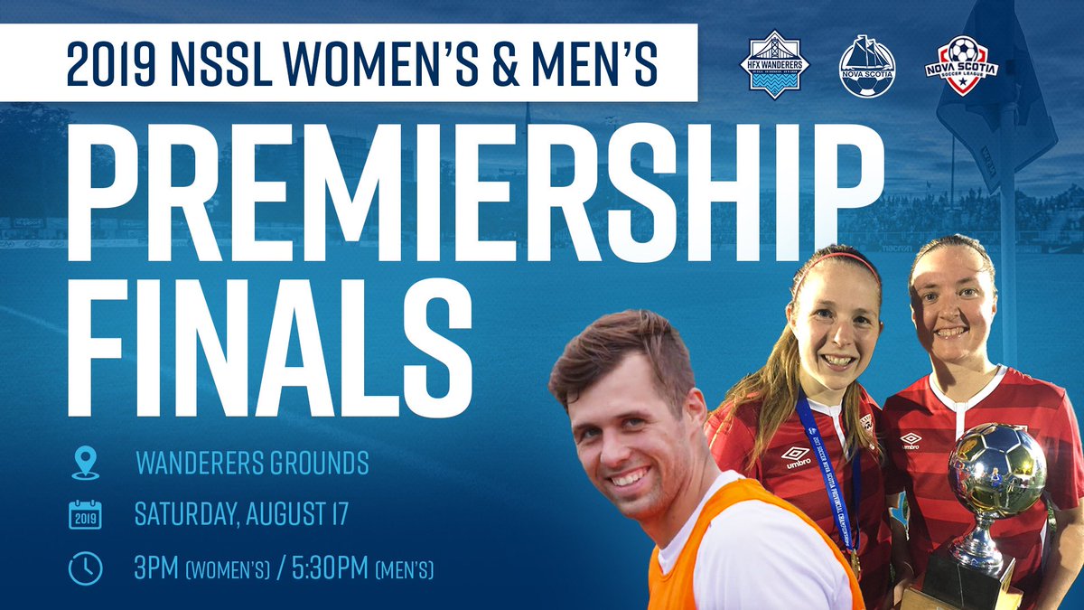 HFXWanderersFC's tweet photo. 🌊 BIG NEWS!

The Wanderers Grounds will be where the 2019 NSSL Men’s and Women’s Premiership finals will be played ⚽️

🗞 Read more: https://t.co/bEE2IXNaCn
🎫 Tickets: https://t.co/fKHC0GSUYx

#LocalTalent #SNS #NSSL https://t.co/BIzUf9L87o