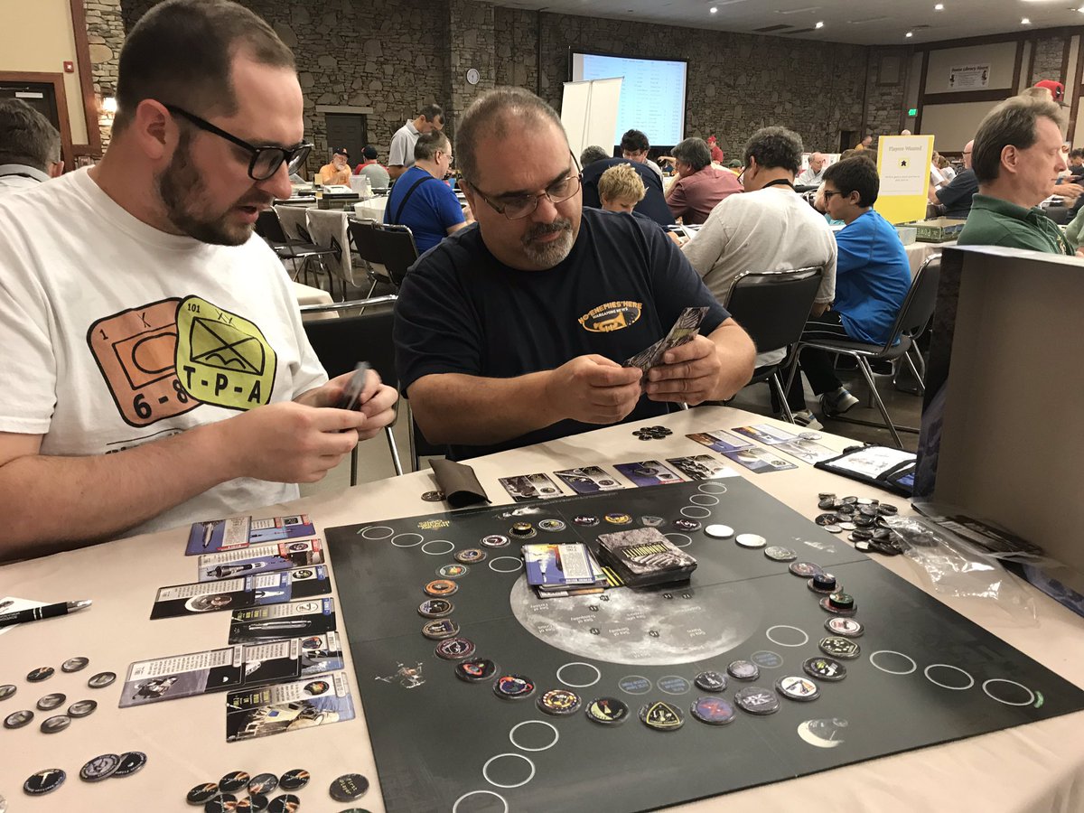 playersaidblog's tweet photo. A little downtime this afternoon as we play #TranquiltyBase from @worth2004 with @NoEnemiesHere #WBC https://t.co/JejFgNxMmq