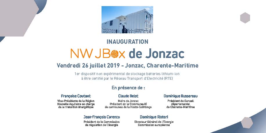 GroupeNw's tweet photo. @GroupeNw  inaugurera demain à Jonzac la 1ère NW JBox opérationnelle en France. Ce dispositif de stockage est le premier dispositif batteries lithium-ion non expérimental à être certifié par @rte_france https://t.co/GA3aVpr0OE