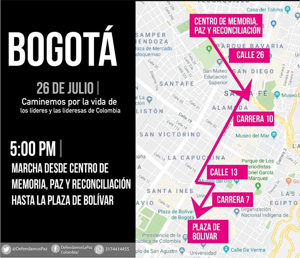 LargoAlientoCol's tweet photo. @LaPazenColombia @MAFAPOBOGOTA @Indepaz @Contravia @RedMujeresVP @Redprodepaz @Redepaz_Oficial @ComSolUTadeo @CesPazCol @vivaciudadania El momento de actuar llegó. La movilización social es la mejor forma de exigir lo que nos pertenece, de apostarle a la #paz y de unirnos contra la #injusticia La vida de líderes y lideresas merece ser respetada. Apoyamos el #Julio26ElGrito Venga y luche colombiano. Marchemos 🇨🇴 https://t.co/YVUq370wEY