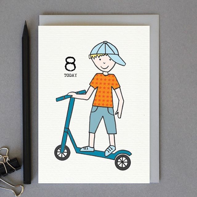 KATEGUESTLtd's tweet photo. New Typewriter Designs! 
Boy &amp; Girl ages, 1-10! 
https://t.co/VYWbBoY7s1
.
.
#greetingcards #scooter #8today #design #birthday #boycards #shopindependent #justacard https://t.co/r9lxFabZVz https://t.co/trQe8Umm3D