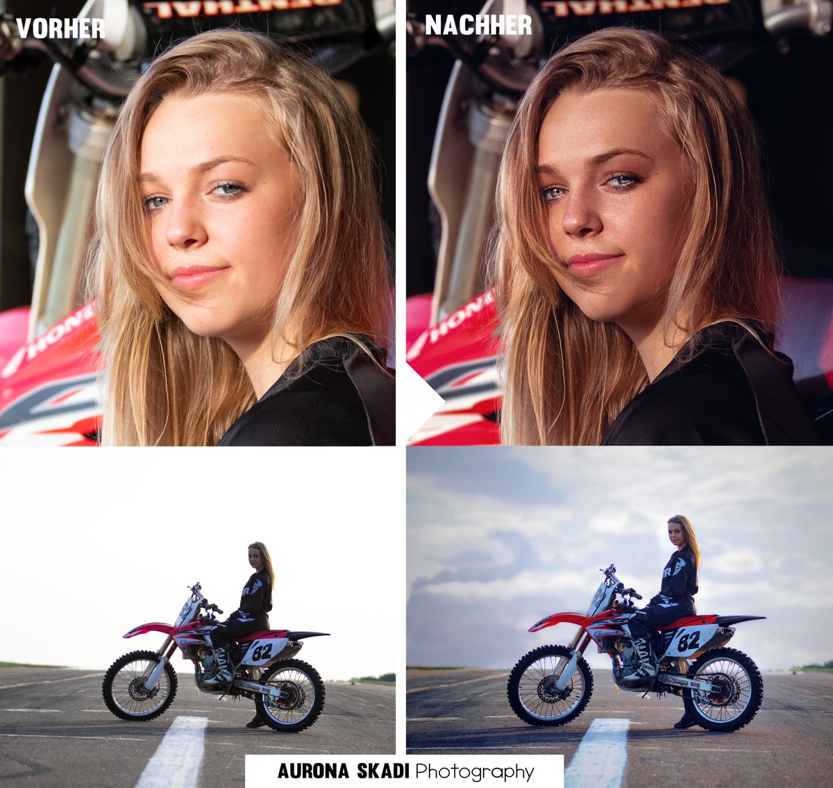 Moin Leute, 
ich biete jetzt Retouching/Nachbearbeitung separat von Photoshootings an.
Heißt: Colorgrading, Skinretouch etc. je nach dem wie du es gerne hast
 [ich arbeite mit Adobe Illustrator und Photoshop] 

(wer retweetet ist wie immer ziemlich cool 🧙‍♂️)