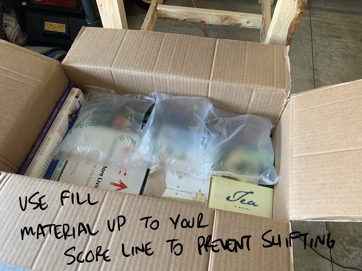 bookflipping's tweet photo. Here are a few tips on how to cut a box down for shipping.  This allows you to have a tightly packed box and prevents contents from shifting during shipping.  This also prevents you from having to use material to stuff your box.  #SHIPPINGTIPS #BOXRESIZE https://t.co/QfKvHaVglf