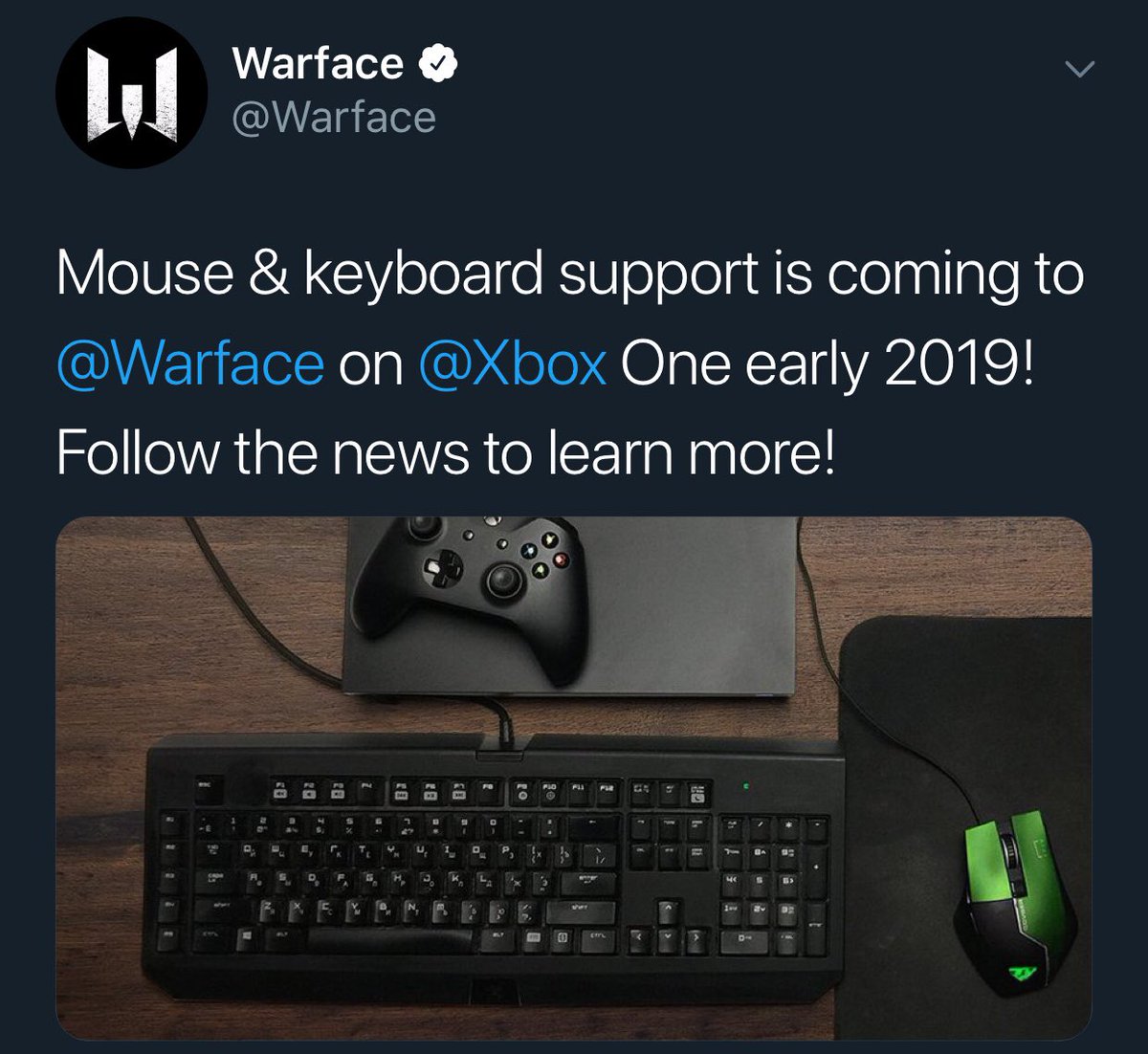 warface mouse and keyboard ps4