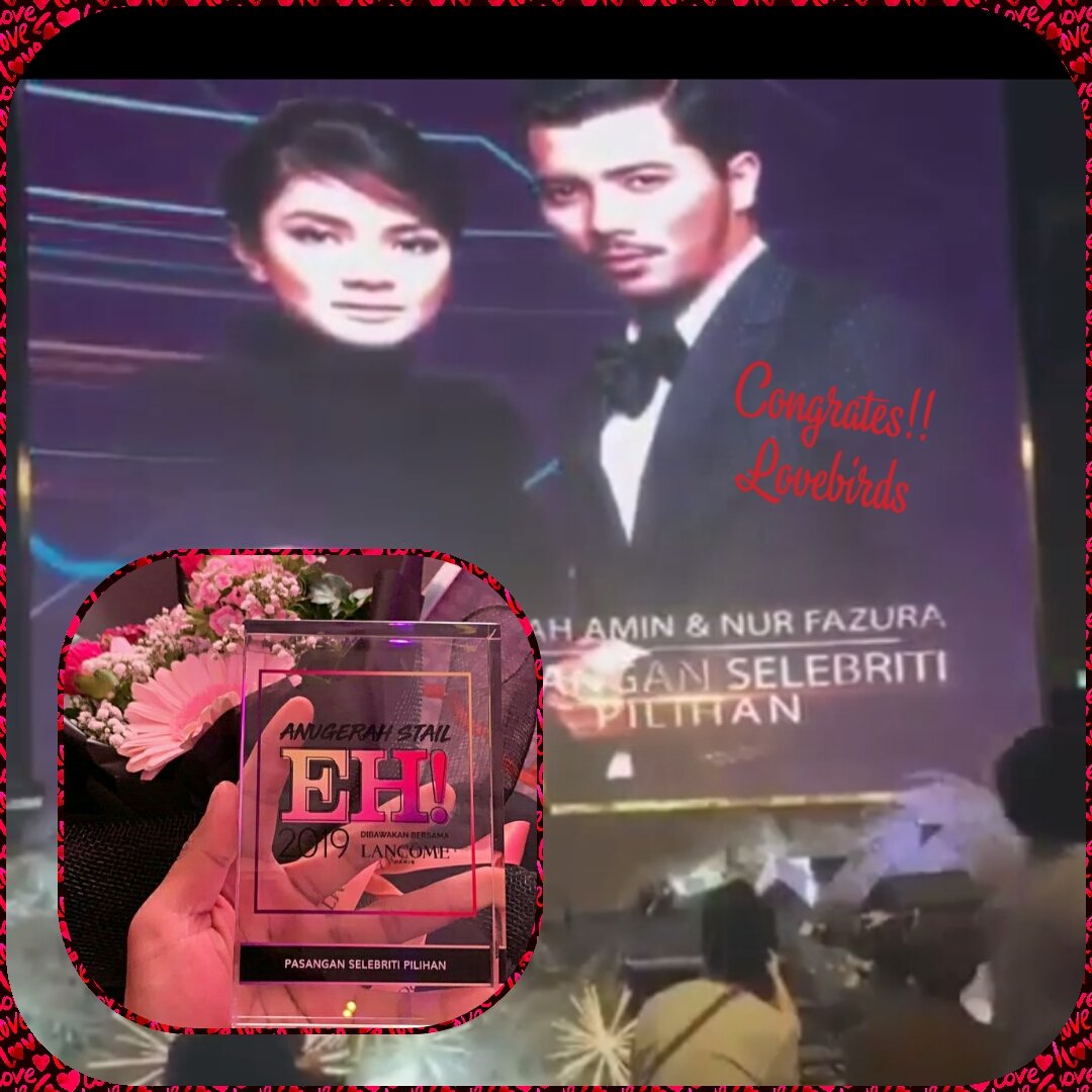 Ayumeimei18's tweet photo. Congrates beautiful couple @fattahamin @missfazura u deserve the award .. I hope more achievements in the future .. Aamiin3x 😀😀😀
#pasanganselebritipilihan
#staileh2019
Credit ig fattahamin https://t.co/T6QptCAuQc