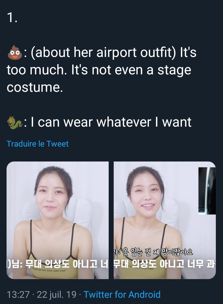 Now, let's talk more about Mamamoo not caring about Society 's standards.Here we have Solar answering to hate comments about her appearance or clothes. #MGMAVOTE  #MAMAMOO  @RBW_MAMAMOO