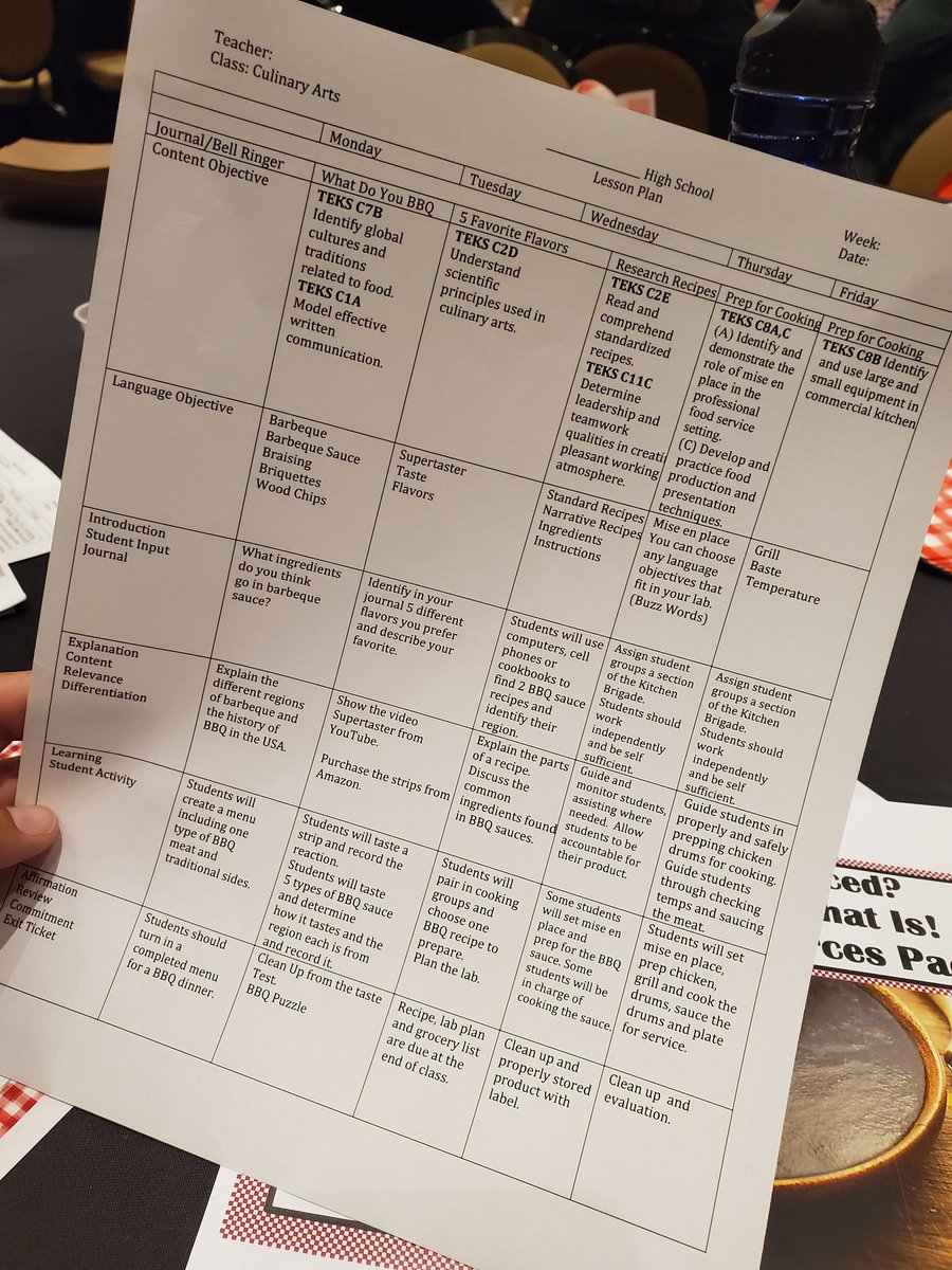 Swanson_FCS's tweet photo. So excited about this session!!! Learning about the science of sauces! 😋🍗 #FCSTAT #professionaldevelopment #bestpdever #foreverlearner @Smith__Amy @KleinISD_CTE @UlrichKISD @MrsCoachLucas @dannamsanders https://t.co/bS4B6VyBDI