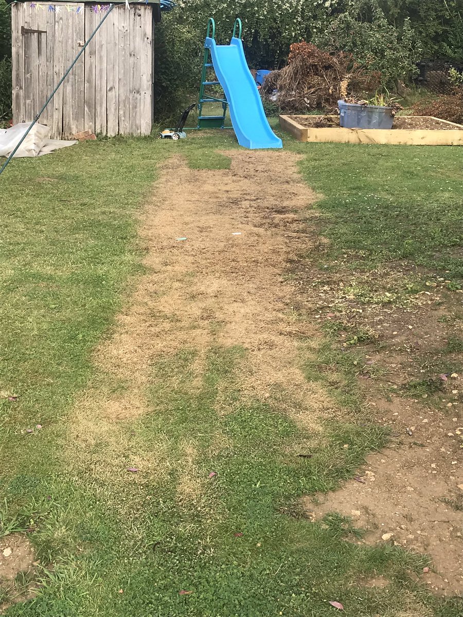 It went from this to this the things you have to sacrifice for an epic water slide #waterslide #summerfun #heatwaveuk