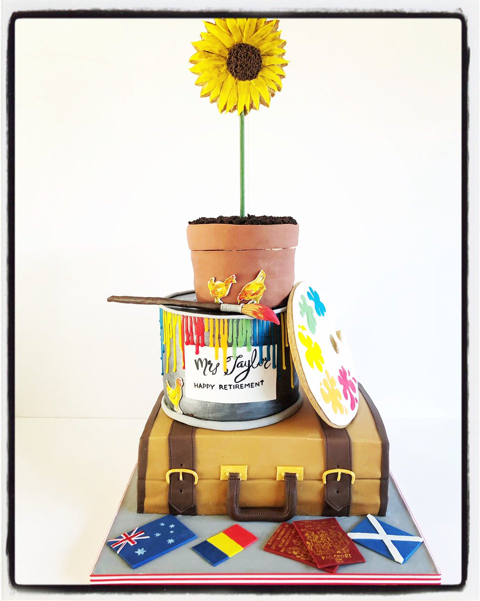 YummyBakes's tweet photo. @BurhillP It did look like this when I left home, this heat and cake do not mix. Glad you enjoyed it. Thanks for all that you did for the school and our children https://t.co/TuYl20femm