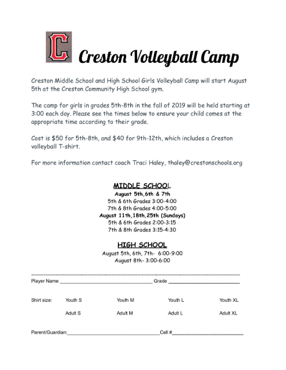 VOLLEYBALL CAMP!