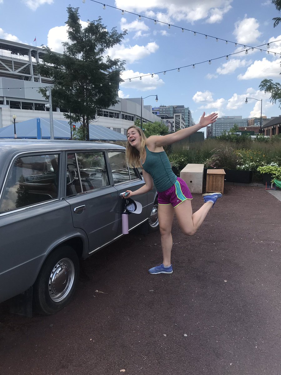 CarlaRNelson's tweet photo. Such a fun afternoon goofing off around DC before the @Nationals game with these gems! Couldn’t ask for a better group to spend the summer with! @EKConsulting @KateErfle @NicholasSacoman @NoTwitterTara Thanks @megansalernoEK for setting this up! 💜💙💚 https://t.co/ByFptqdLq6