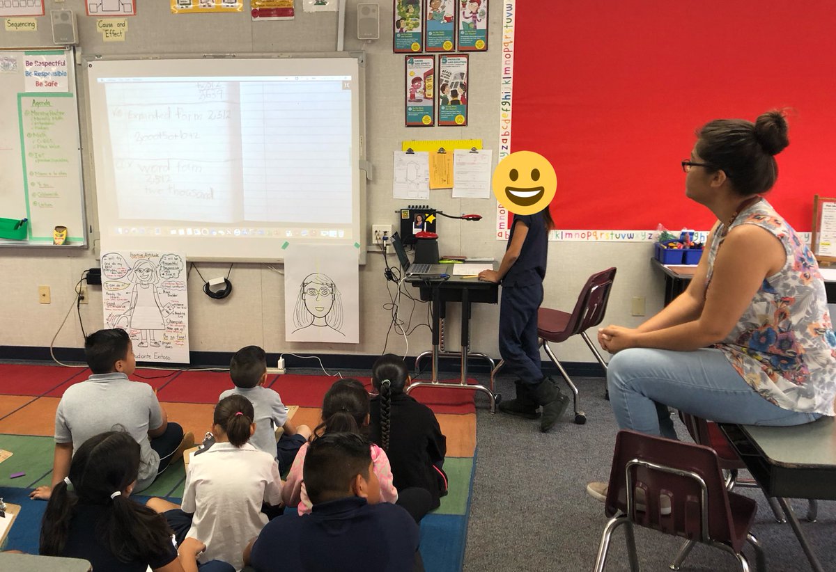 Students and a teacher in class