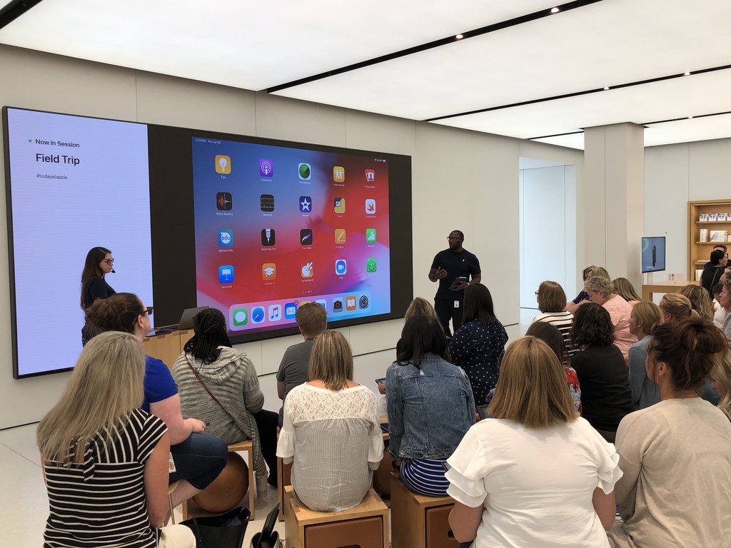 Thank you <a href="/Apple/">Apple</a> for a great teacher field trip!  We are ready for the new year!  #LPsoars #TodayatApple #WarrenWill <a href="/AppleEDU/">Apple Education</a>