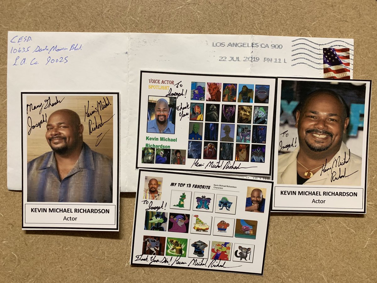 #KevinMichaelRichardson #actor #voiceover #TTM #Autograph #Autographs #Autographed #AutographCollector #AutographCollection #Memorabilia #ClassAct #GreatGuy #ThankYou #TTMSuccess #TTMAutograph