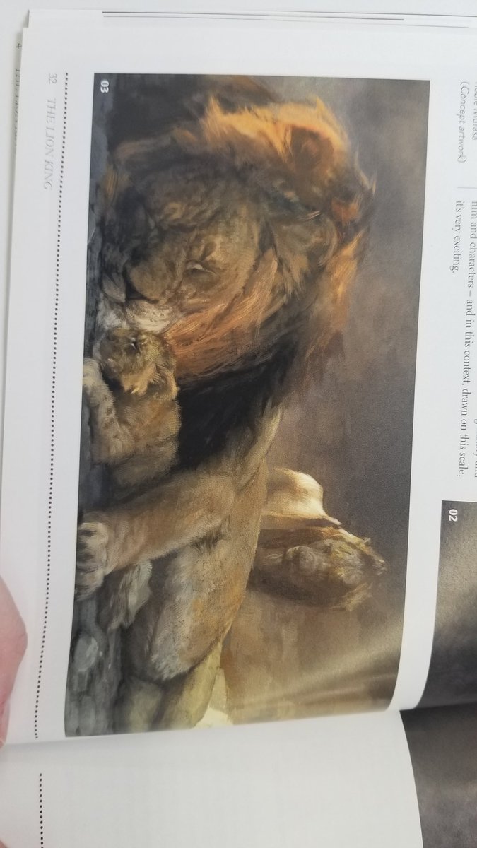 TartiiCat's tweet photo. I think a majority of us agree that The Lion King remake lacked a lot of emotion and heart.

However.....look at this concept art in a magazine I stumbled upon.

You can TELL the artists knew exactly how to do it right. How to convey EMOTION. https://t.co/BHRgqDznqm