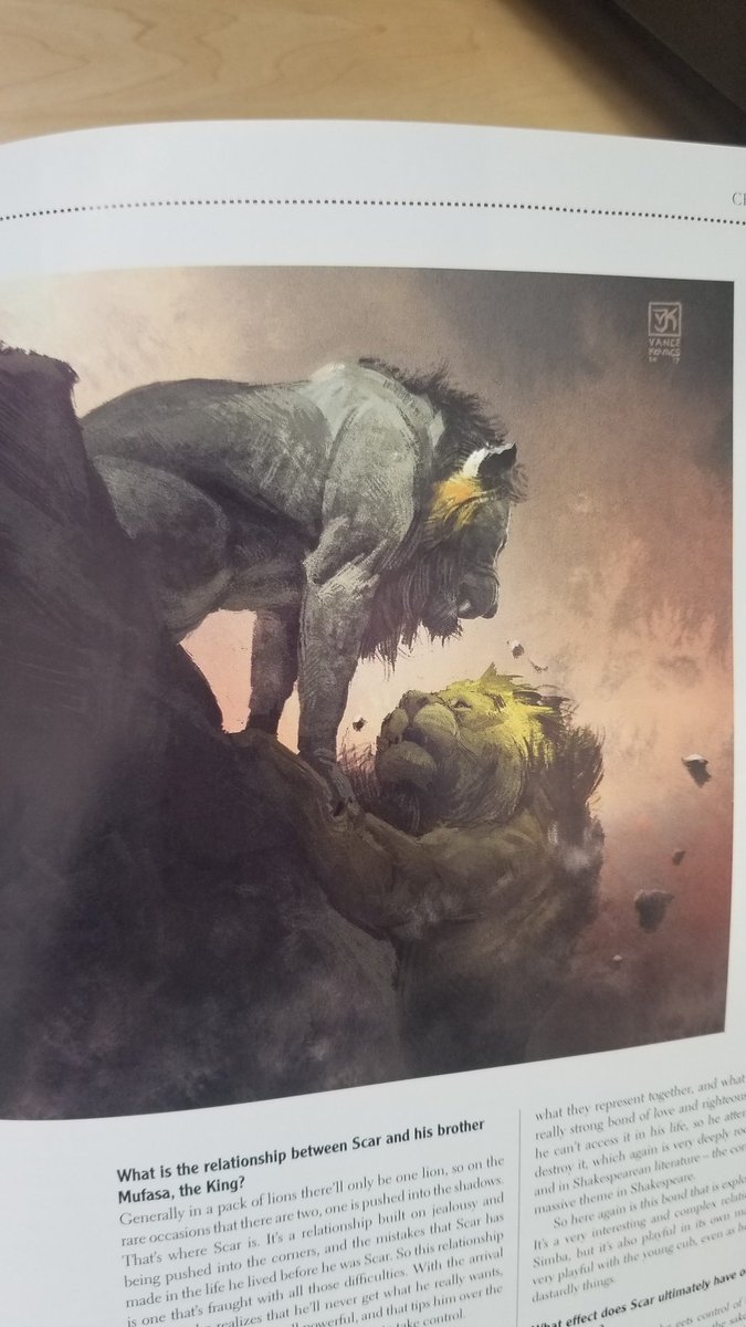TartiiCat's tweet photo. I think a majority of us agree that The Lion King remake lacked a lot of emotion and heart.

However.....look at this concept art in a magazine I stumbled upon.

You can TELL the artists knew exactly how to do it right. How to convey EMOTION. https://t.co/BHRgqDznqm