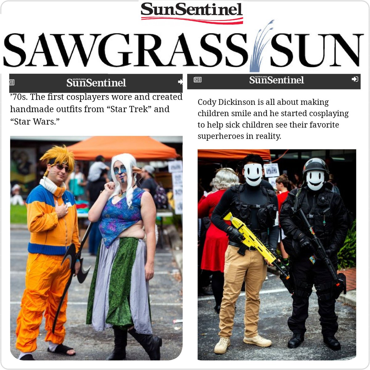 Nile_Fortner's tweet photo. #TatesComics celebrated 10 years of their #NotatComicCon #event. The #SunSentinel #SawgrassSun & I checked out the #cosplay at #Tates & the identity behind the #cosplayers. Take a ๐ at my #article & ๐ธ by #GabrielClarke.โ๏ธ๐ฐ #ThursdayMotivation
#Link โฌ๏ธ
https://t.co/vvymxztFV7 https://t.co/6CfFS14Se2