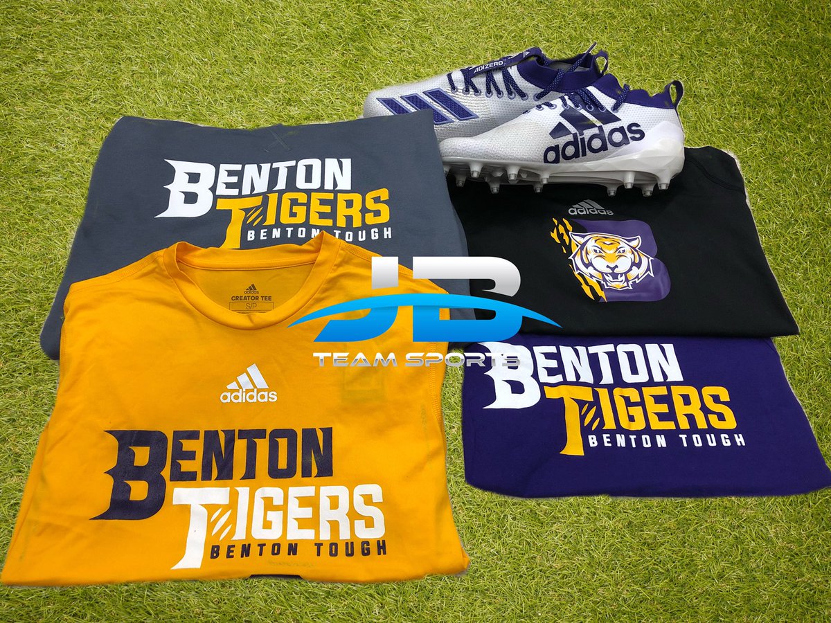 JBTeamSports's tweet photo. #bentonhighschool , who’s ready for this season? ⚠️ 

#bentontough #adidas #adidasfootball #footballszn #bentontigers https://t.co/6qPKByEGiL