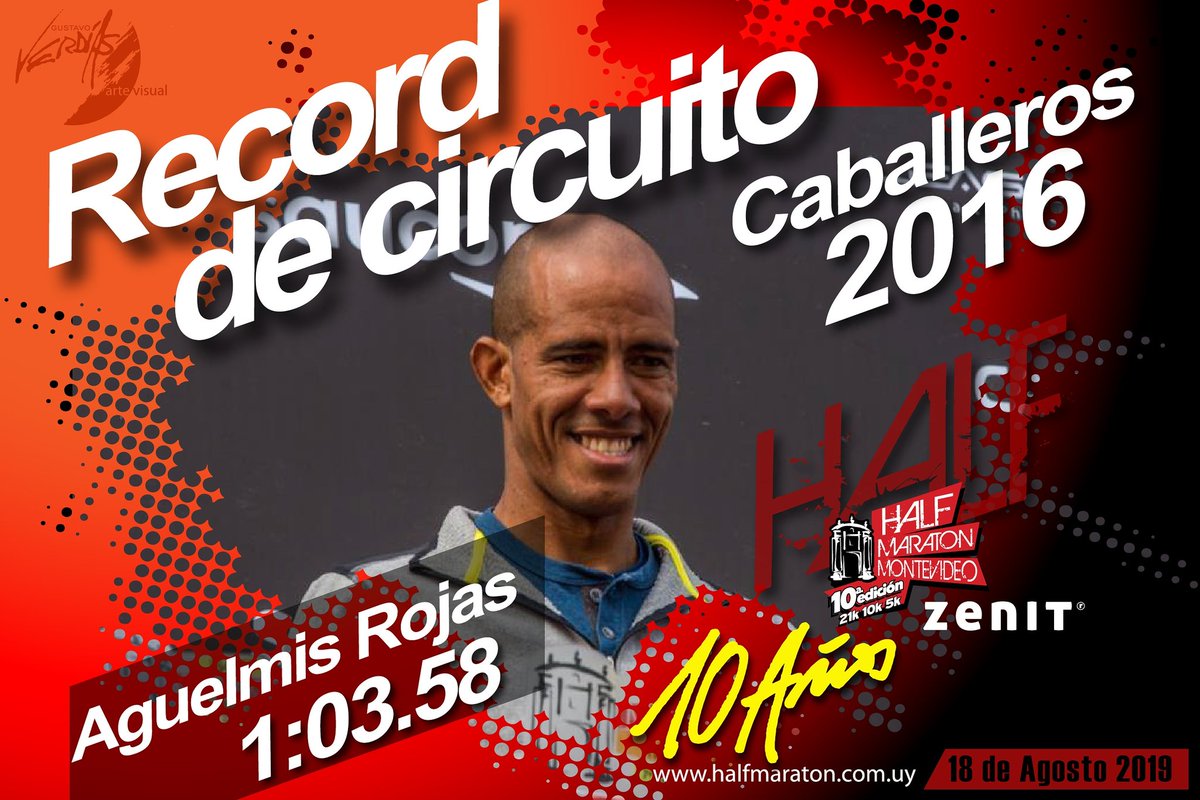 halfmontevideo's tweet photo. Los récord de circuito 21K son de Aguelmis Rojas (1.03.58) del 2016 y la argentina Andrea Latapie (1.19.54) del 2013. 

¿Se batirán este año?

Se viene la #halfmaratonmontevideo

#La10Half #Half10años
#10añosTrasTusPropiosPasos https://t.co/81wLwglPT9
