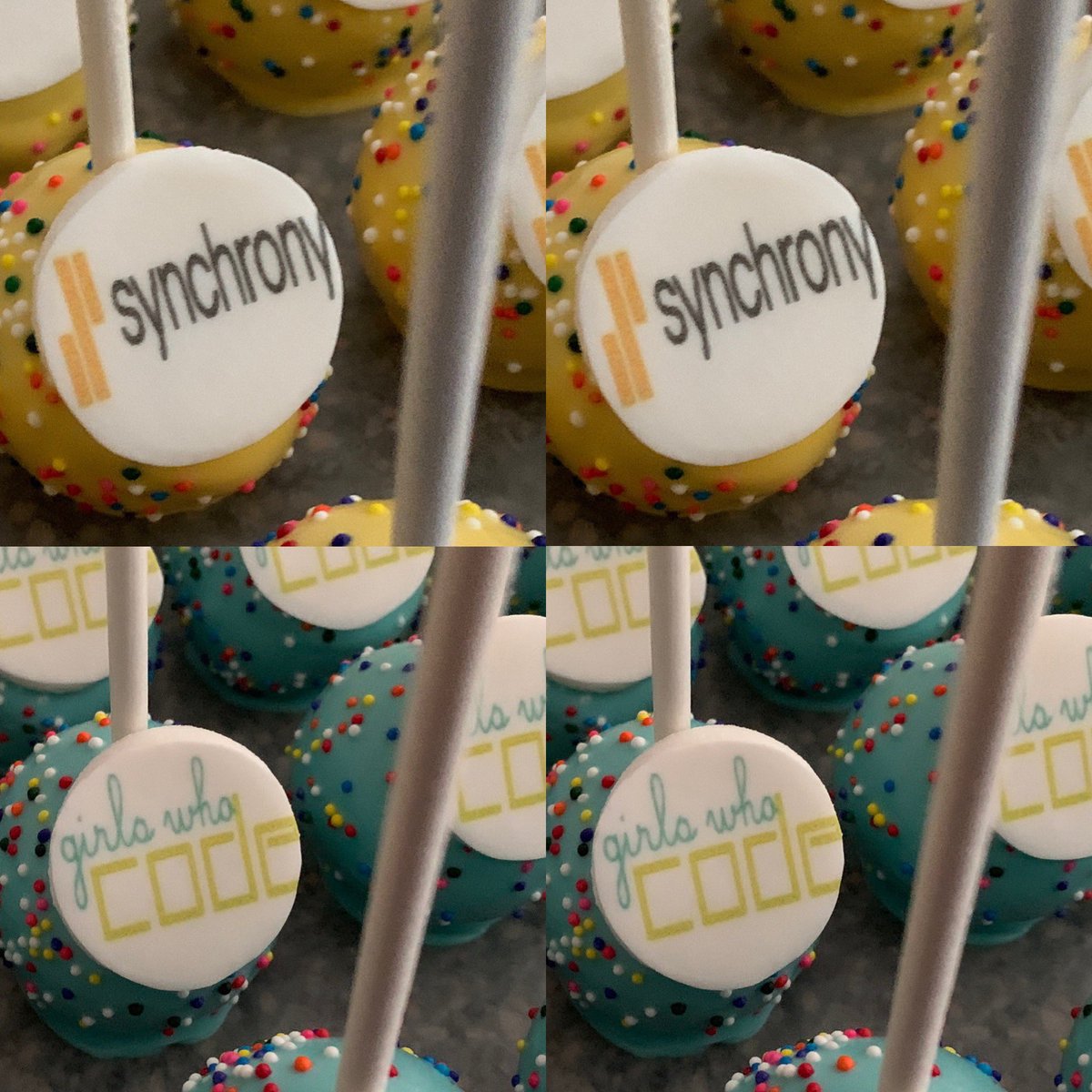 MinisbyMaria's tweet photo. Girls Who Code event sponsored by Synchrony with 150 of our cake pops! #girlswhocode #womenintech #synchrony #customcakepops #cakepops #minisbymaria https://t.co/TfoZcLkYt7