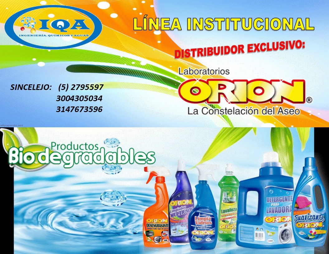 Detergente para lavadora ORION • Laboratorios Orion
