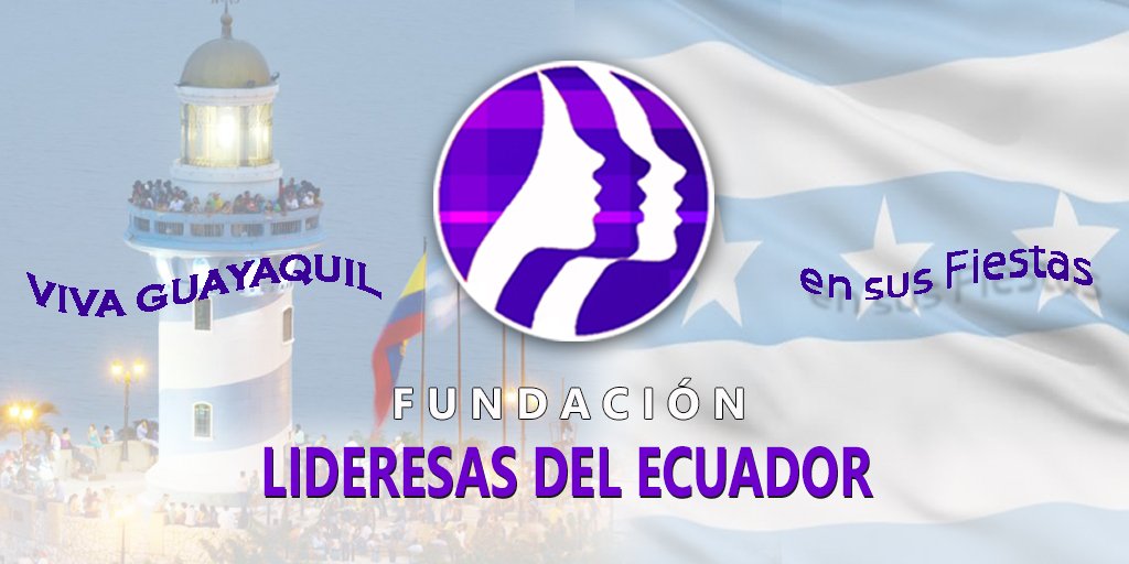 Nuestra Fundación <a href="/LideresasE/">Lideresas del Ecuador</a> saluda a la hermosa Ciudad de #Guayaquil por Celebrar sus 484 Años de #Fundación.
VIVA GUAYAQUIL!