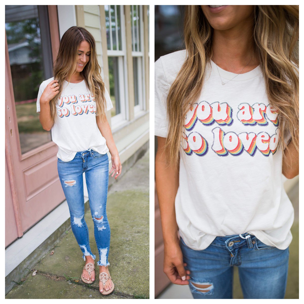 'You Are Loved'. 💗
Remember that. 
.
.
.
.
#ltkunder50 #graphictees #fishersboutique #indyboutiques #fishersindiana #midwestboutique #flyingmonkeyjeans