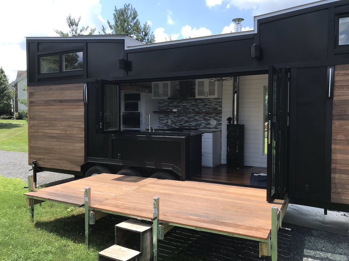 TinyLivingLivingLarge (@tinylllarge) on Twitter photo Huge kitchen in a tiny house!!! <a href="/subzerowolf/">Sub-Zero, Wolf, and Cove</a> rangetop, steam oven, freezer drawer, under counter fridge, and dishwasher. Huge kitchen in a tiny house!!! <a href="/subzerowolf/">Sub-Zero, Wolf, and Cove</a> rangetop, steam oven, freezer drawer, under counter fridge, and dishwasher.