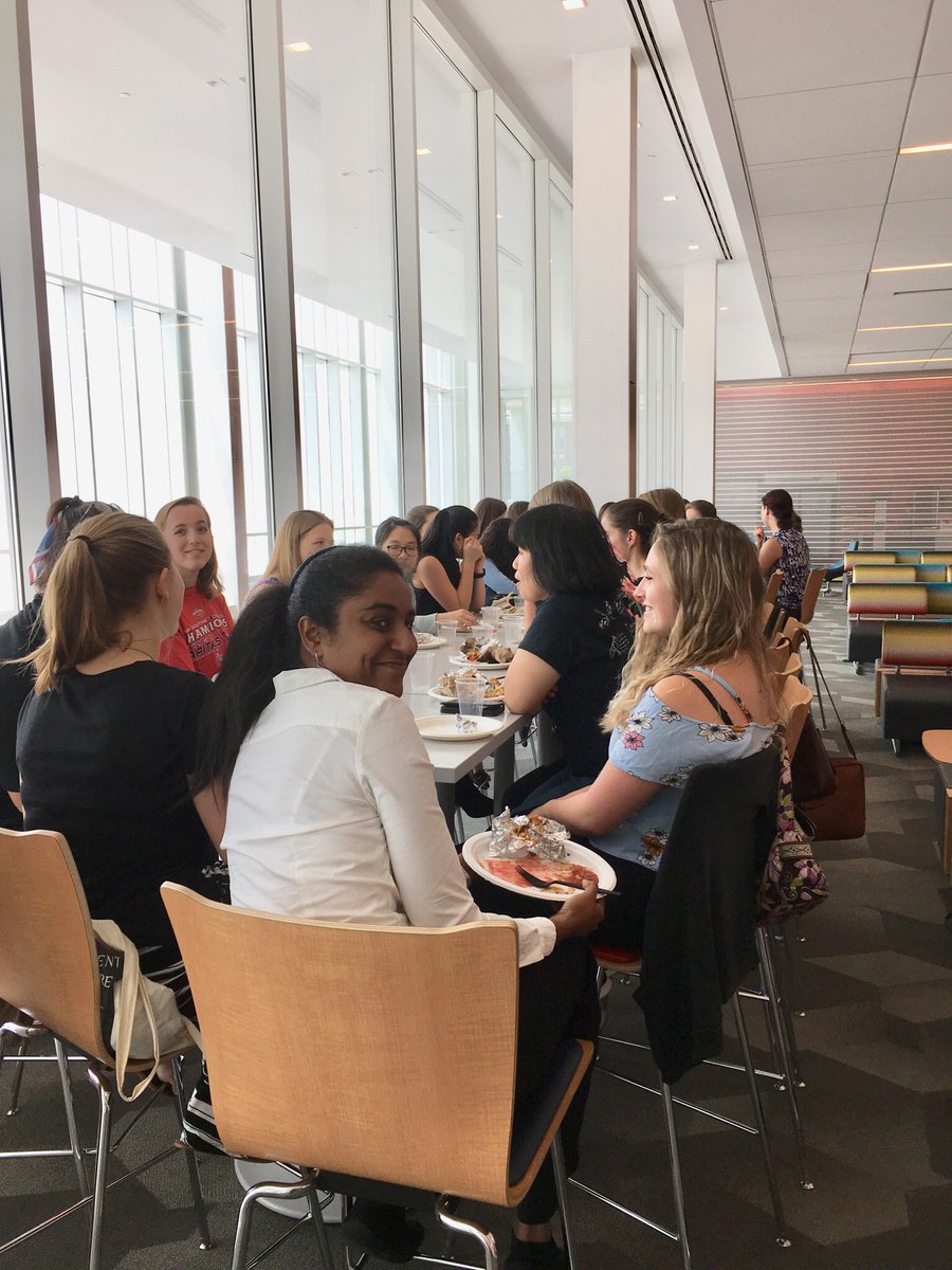 nacti2019's tweet photo. Today our local JQI Women in Ion group invited other #nacti2019 participants to have lunch together. Good friends, good eats. #WomenInSTEM #womeninphysics #womeninquantum #thatsawrap https://t.co/U9Lika2NCw