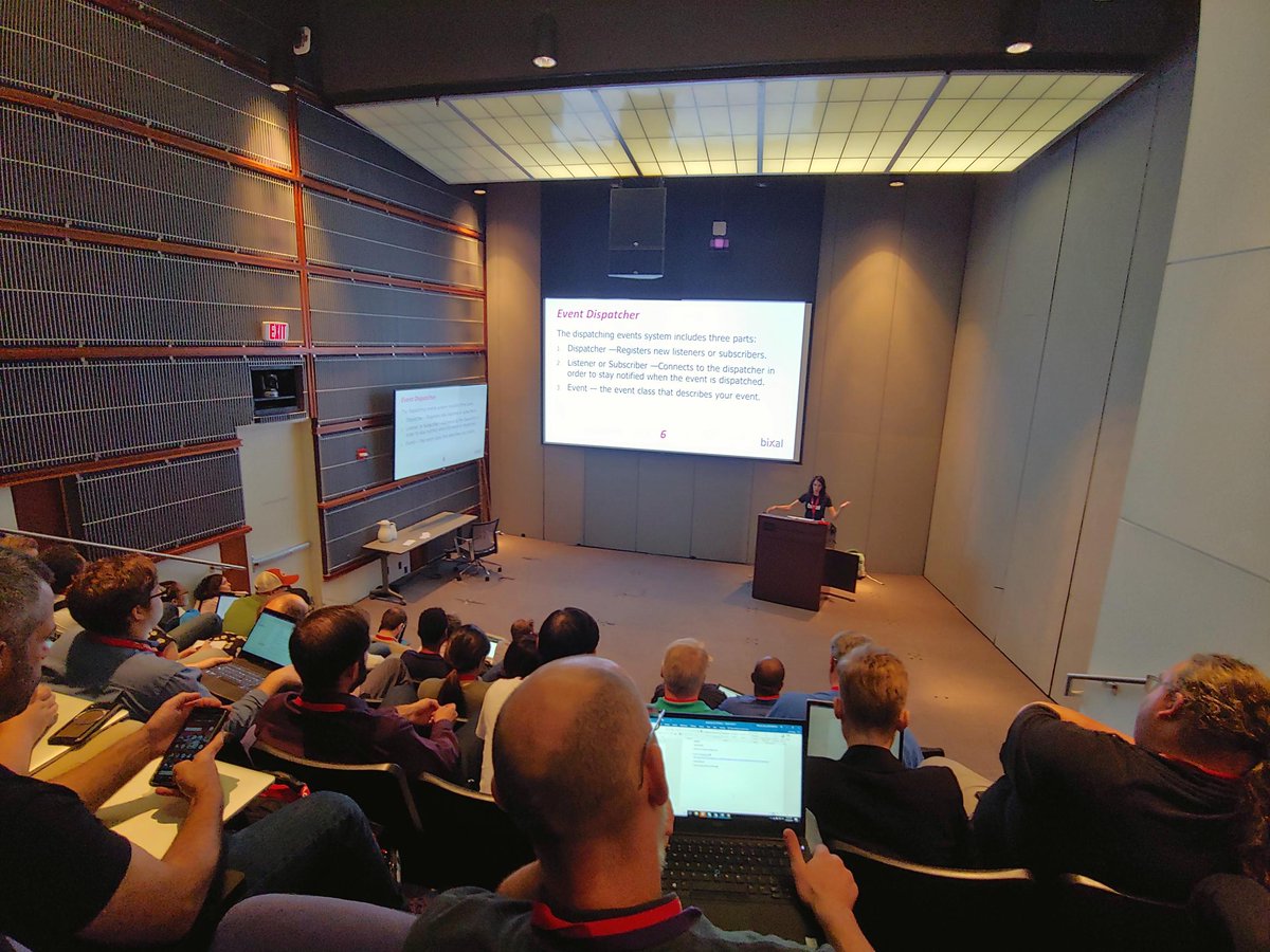 bixal's tweet image. Last Bixal presentation, but certainly not least is @goivonnec, who is live at @drupalgovcon 2019 discussing the 8 reasons why you should learn Symfony before you learn #Drupal. #DrupalGovCon