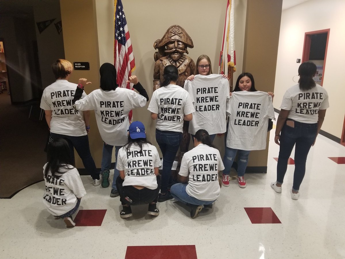 So excited to introduce our first 2019-2020 group of Pirate Krewe Leaders!. This awesome group will help mentor our 6th graders! Go Pirates! <a href="/MiddlePasco/">Pasco Middle School Pirates</a>