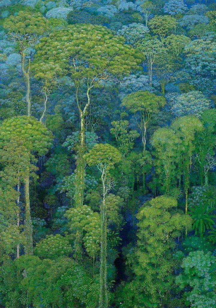 #Art
#trees

By Japanese illustrator and painter,

Hiroo Isono
1945-2013