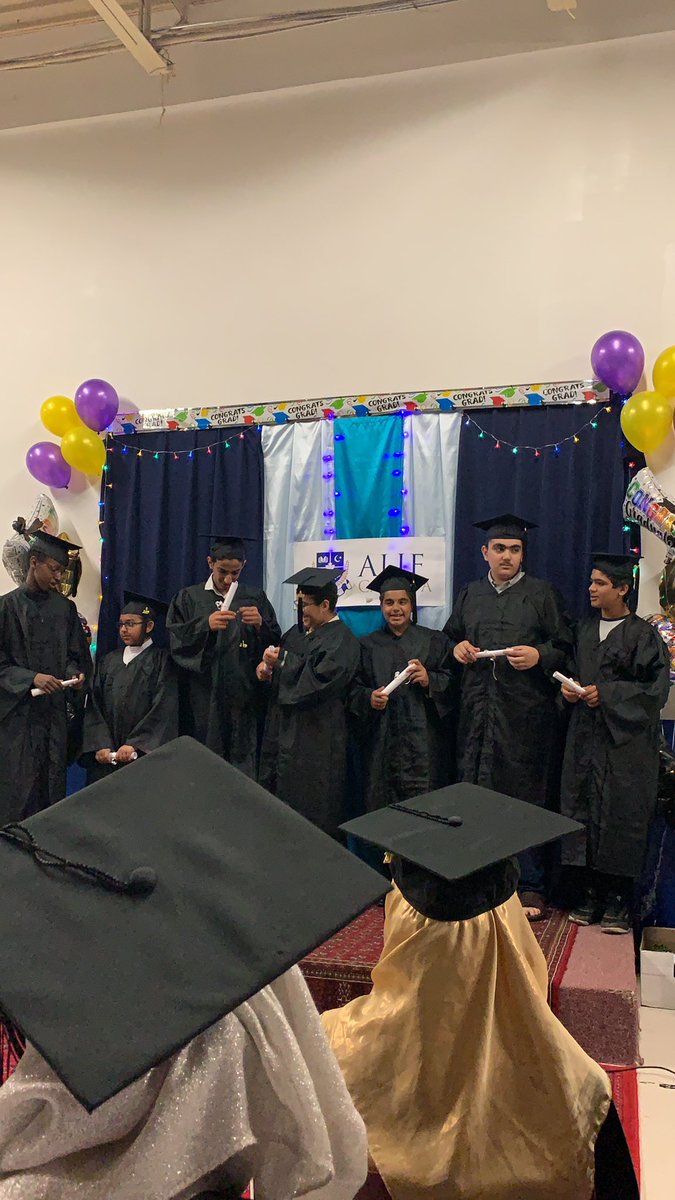 Ilyaaseen also finished grad 8, and going to high school