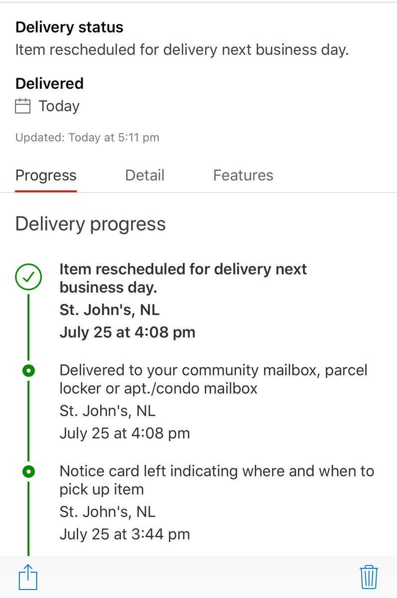 TammyECain's tweet photo. @canadapostcorp This makes sense!
We left a card, no we delivered it, nah we will deliver it tomorrow! https://t.co/pterz1oMGW