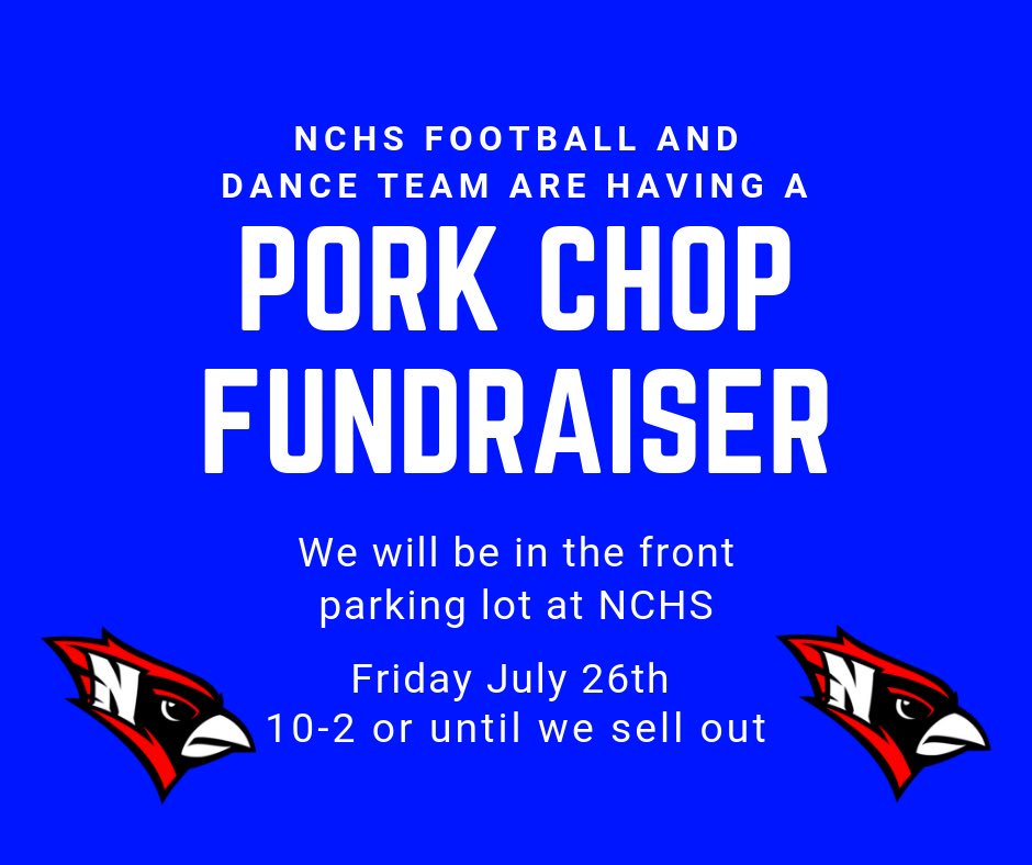 reneeshannon618's tweet photo. Come on out tomorrow to support two great teams and get a tasty pork chop! #cardscan #nchscards #county https://t.co/FqVU2nxyJy