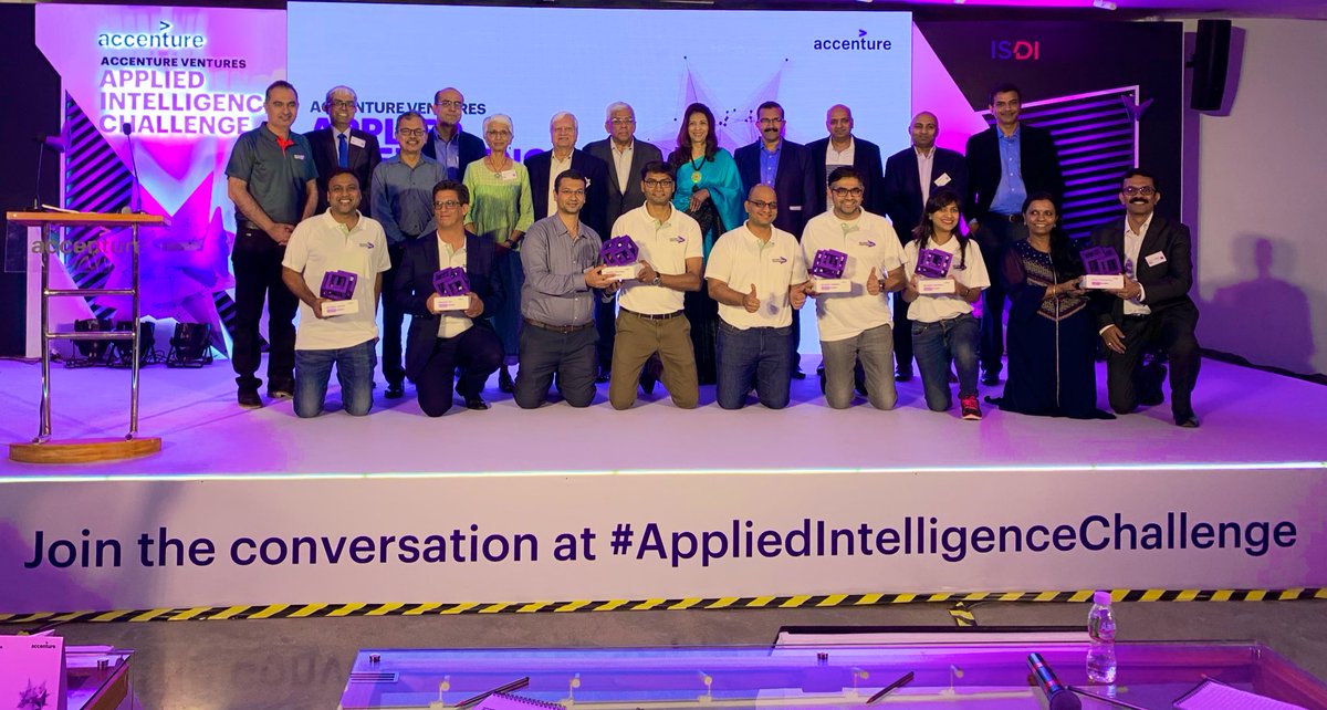 subhamoy_das's tweet image. Congratulations to the 5 deeptech #startup winners of the @AccentureIndia #AppliedIntelligenceChallenge 2019 — @niramaianalytix, @LocoBuzzIndia, @numberzofficial, @StrayosAI and MMS.IND by @RahoulAnders @Accenture #OpenInnovation