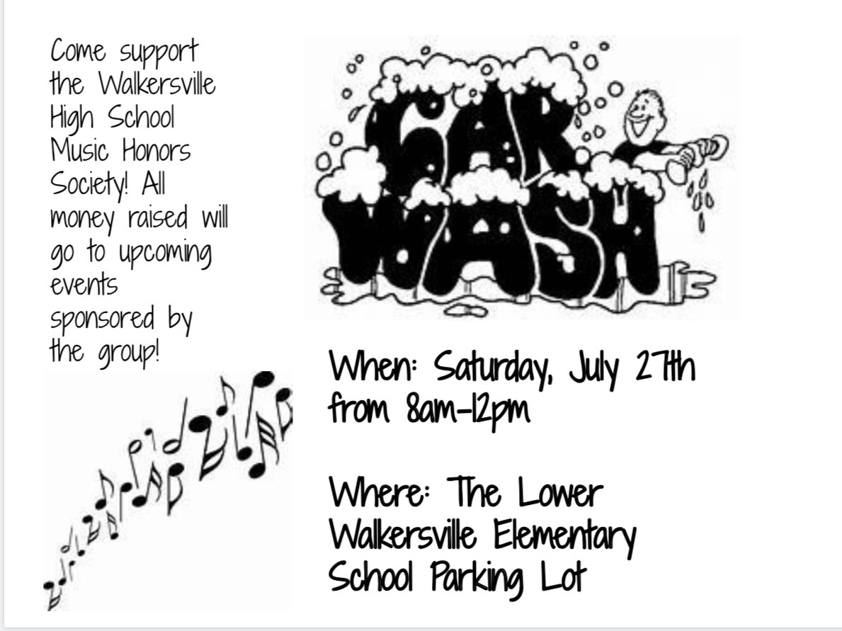 TriM_WHS's tweet photo. The Tri-M is having a car wash! All proceeds go towards future events, Hope to see you there! https://t.co/Xd1CCpxFLz