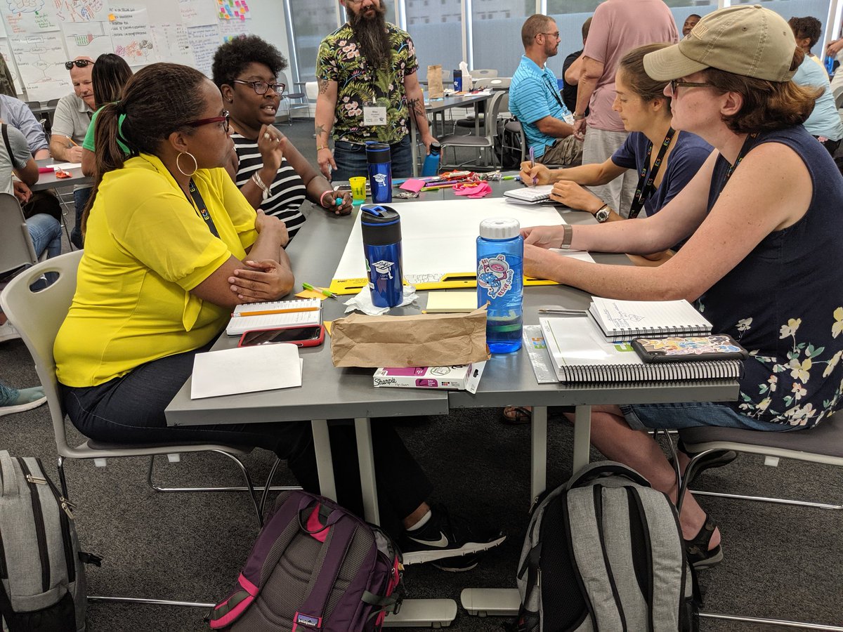 Exploring CS (@exploringcs) on Twitter photo Another great day of ECS PD @CSPdWeek! Here participants are team-teaching a lesson on storyboarding a website. Check out the week's idea-mapping posted all over the walls! <a href="/NSF/">U.S. National Science Foundation</a> #cspdweek Another great day of ECS PD @CSPdWeek! Here participants are team-teaching a lesson on storyboarding a website. Check out the week's idea-mapping posted all over the walls! <a href="/NSF/">U.S. National Science Foundation</a> #cspdweek