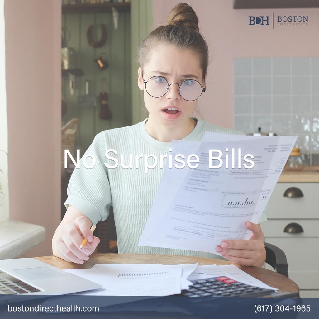 BostonDirect's tweet image. No copayments, no deductibles, no surprise bills in the mail