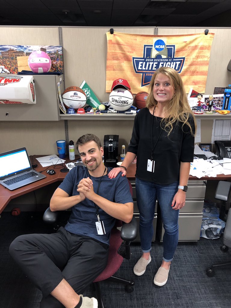 TerryVandrovec's tweet photo. Happy #NationalInternDay to @Tylernizzle and @LaurenLaFavre. Valuable and appreciated members of #InternNation. #SanfordSports https://t.co/gLVuO4v31Z