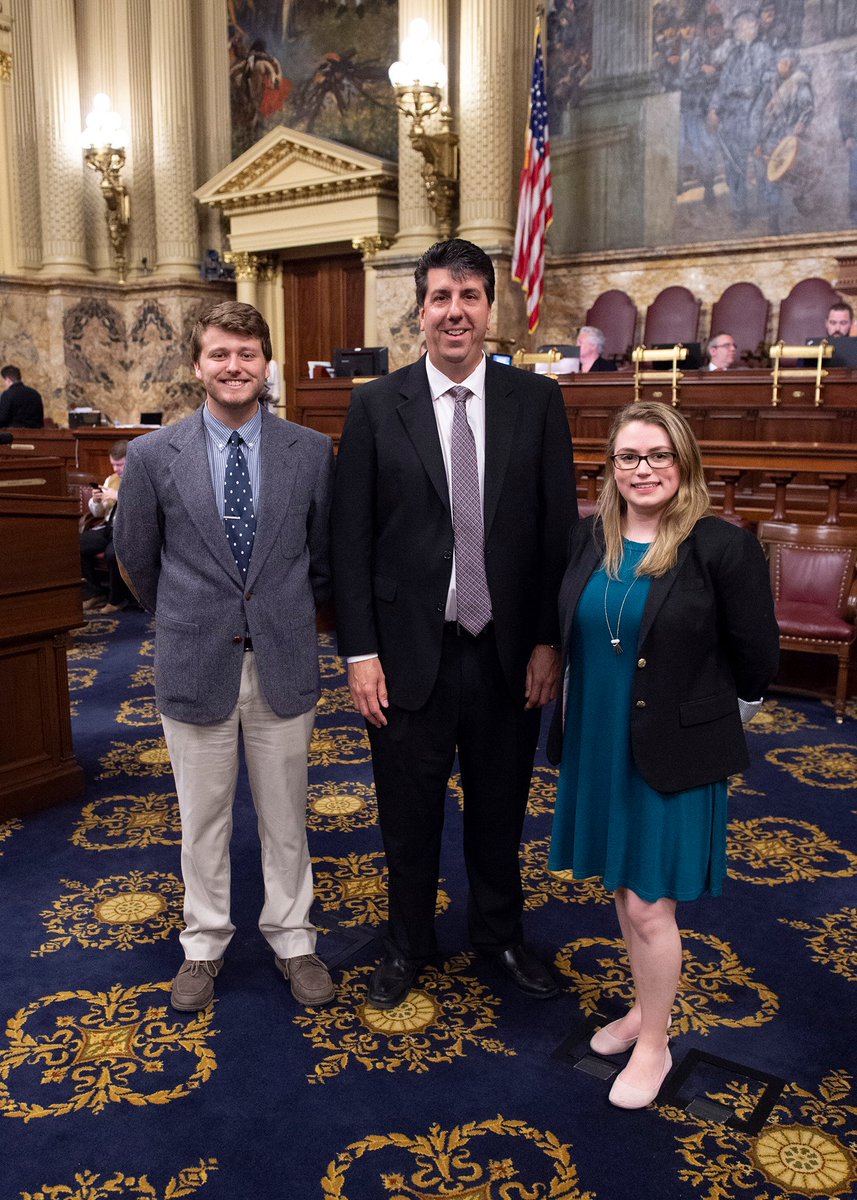 RepCiresi's tweet image. On National Intern Day, we salute Sarah B. and Chris T., who have helped with research, constituent outreach and more. #PASummerInterns #InternsofPA2019