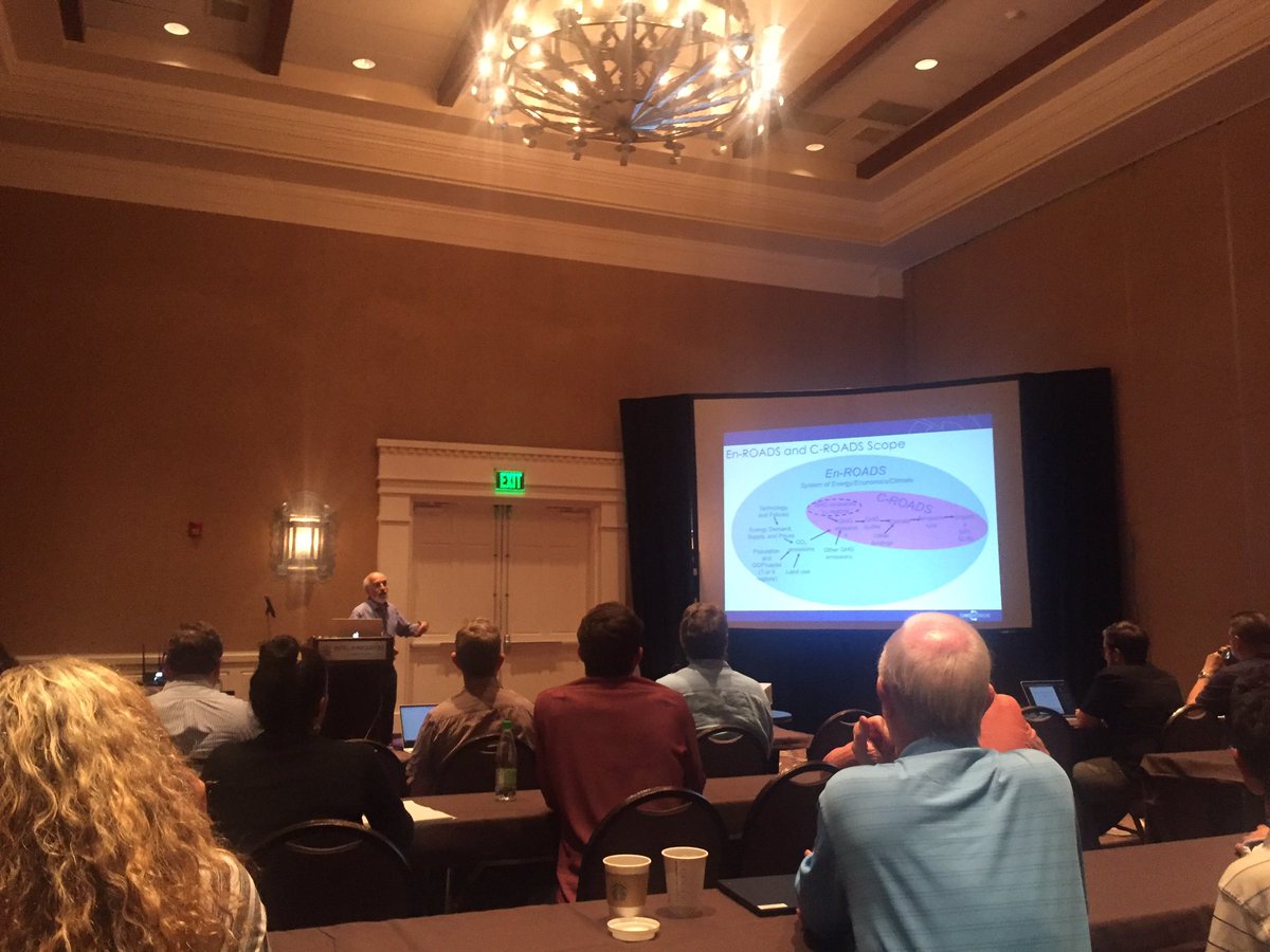 Hector_MIII's tweet photo. EN-Roads energy workshop with John Sterman and Travis Franck #ISDC19 https://t.co/YH1Gk2z168