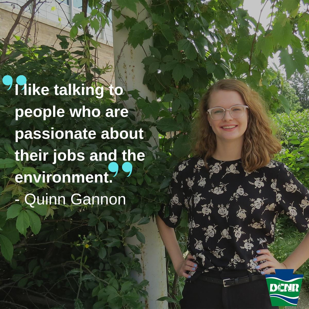 DCNRnews's tweet image. A professor at @MercyhurstU told Quinn Gannon about @PresqueIsleSP's opening for a community relations intern. She thought it would be nice to work in the park, so she applied. Her favorite part of the position is the variety of daily routines. #PASummerInterns #InternsofPA2019