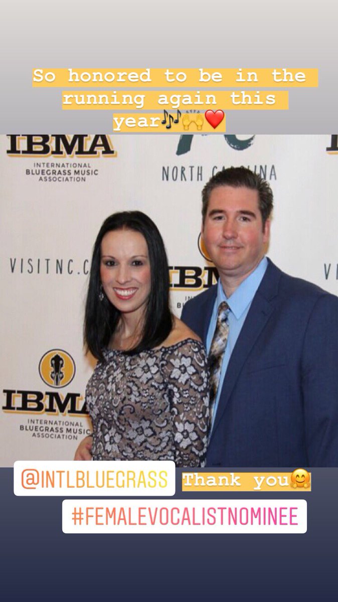 DarinandBrookeA's tweet photo. Thank you friends for your consideration🤗🎶❤️ @IntlBluegrass #femalevocalist2019 #alwayshonored #singingismypassion https://t.co/npmWI6Lyl2