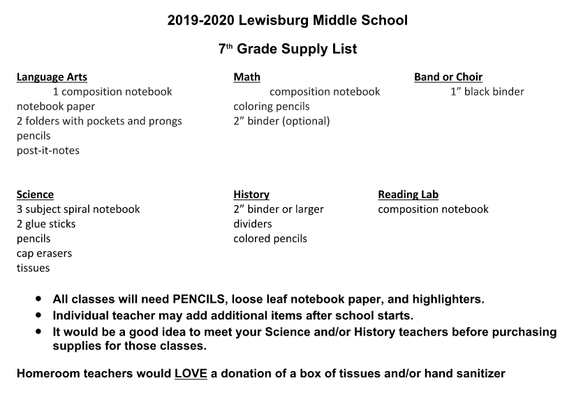 lms_tigers's tweet photo. @lms_tigers, here are the supply lists for LMS along with the Tiger Football schedule and school calendar. Looking forward to seeing everyone at open house on July 30th from 4 - 6:00 pm. https://t.co/AX6T13rXEa