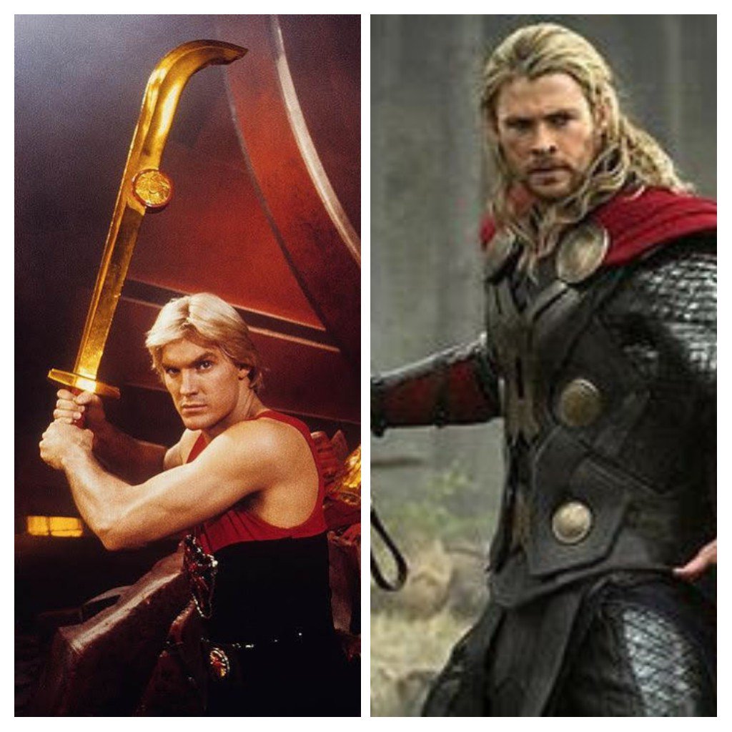 dhevans77's tweet photo. If only they could make a movie with these two guys @RealSamJJones and @chrishemsworth can't think of a good name, any ideas? #FlashAndThunder https://t.co/WSr1q0gtT5