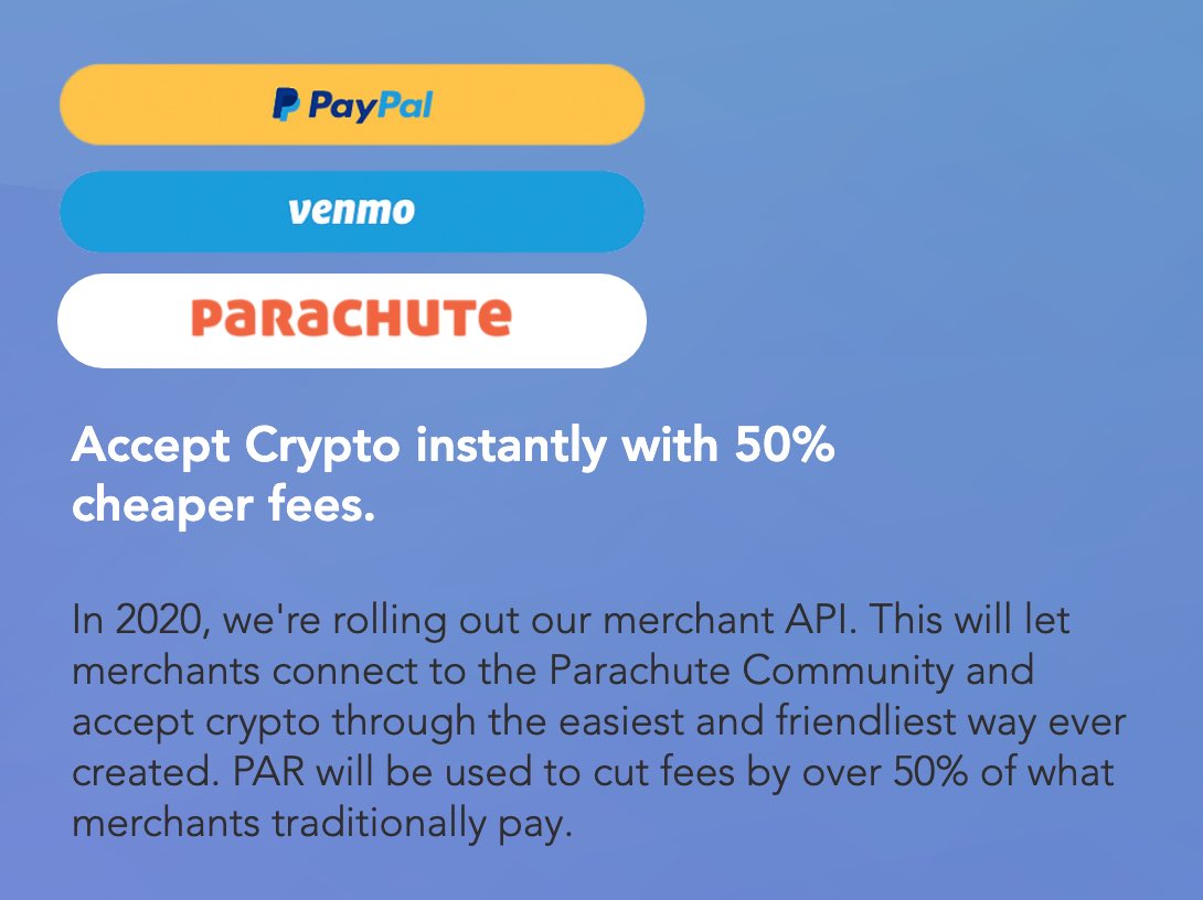 cryptoMIB's tweet photo. 🚨 Micro-cap IDEX 💎 alert 🚨

$PAR @parachutetoken has a working product with a strong community, and integration with @telegram.

@SlackHQ $WORK &amp; possibly @messenger coming soon. 

💥 $560,000 marketcap
💥 330,000,000 circulating supply

DYOR and hop on board 👩‍🚀

$btc $eth https://t.co/Qno2KDKfZM