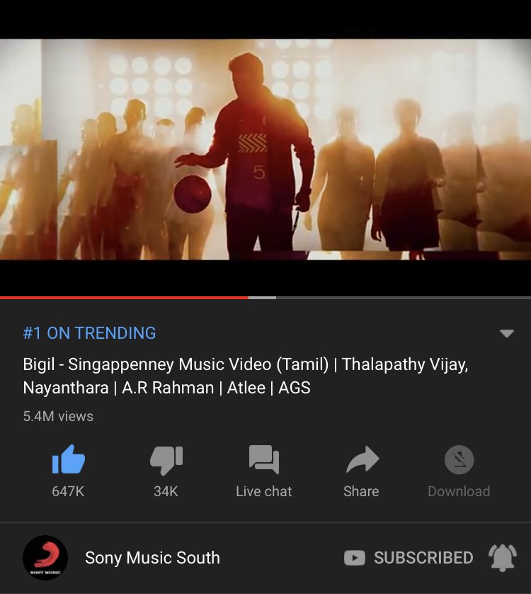 aleem33azver's tweet photo. #Singapenne #bigilsingletrack #01 on #Trending in #SriLanka
@archanakalpathi @VijayFansTrends @VijayImmanuel6 @actorvijay @SonyMusicSouth https://t.co/6zjNJbe2vJ