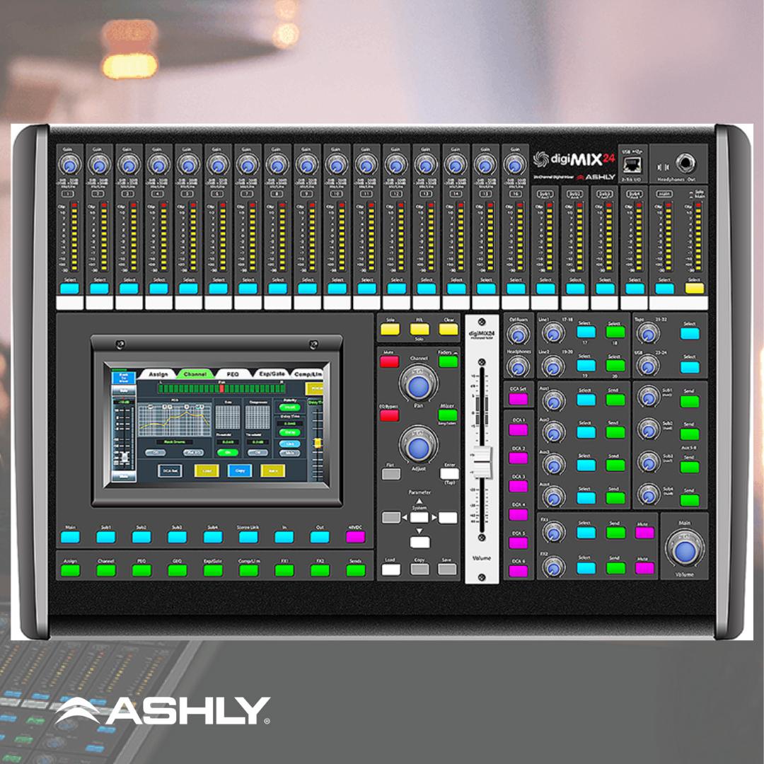 AshlyAudio's tweet image. The digiMIX24 Digital Mixing Console gives you complete control over your performance space. 

Whether you’re mixing live bands, a high school musical, a worship service, or recording in a studio, this mixer will give you the quality and convenience you need! 

#AVTweeps