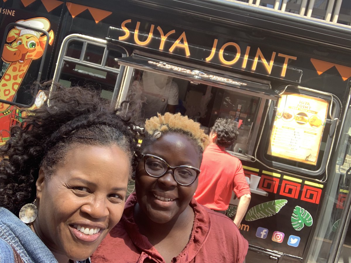 Kim_Janey's tweet photo. So good seeing the owner of @Suyajoint restaurant in #Roxbury here on City Hall Plaza with her food truck! If you’re downtown, come support Thursday afternoons &amp; Friday evenings! #bospoli https://t.co/fJsM7PjKXO
